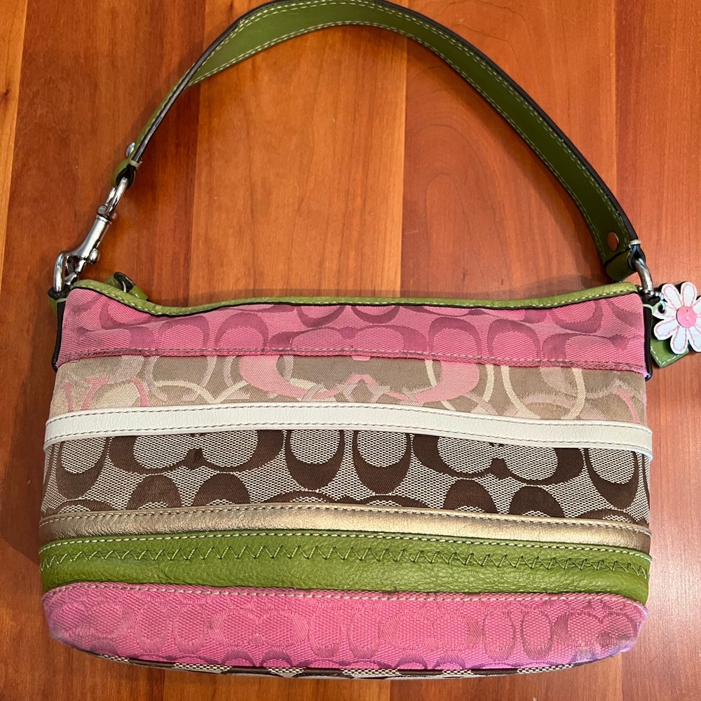 Coach Multi-colored Logo Purse